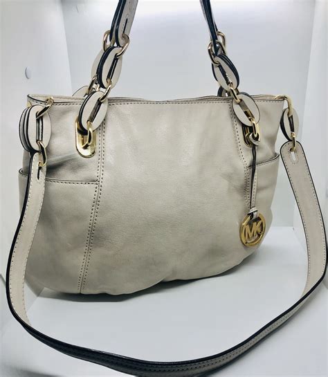 michael kors cream leather handbag|Michael Kors handbags sale outlet.